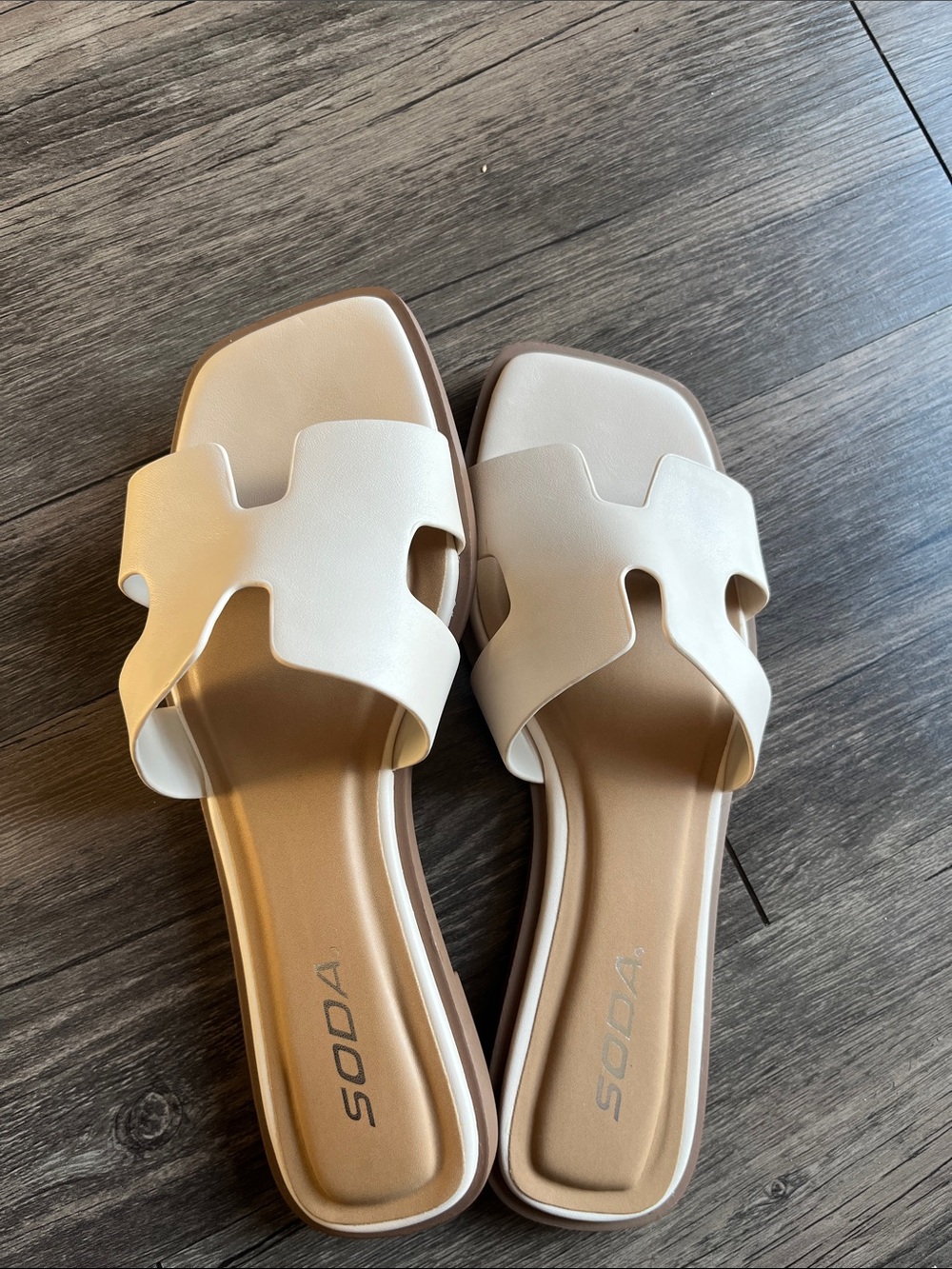 Off white sandals